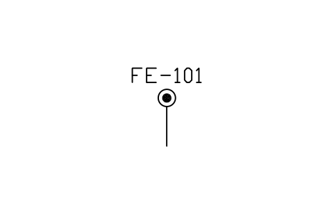 符號 Orifice plate 的預覽，圖塊名 PID_ORIFICE_PLATE