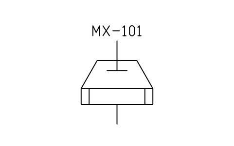 符號 Press, piston type 的預覽，圖塊名 PID_PRESS_PISTON