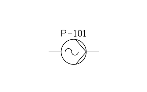 符號 Pump, progressive cavity 的預覽，圖塊名 PID_PUMP_CAVITY