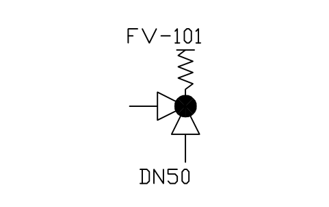符號 Safety valve, spring, angle 的預覽，圖塊名 PID_SAFETY_ANGLE