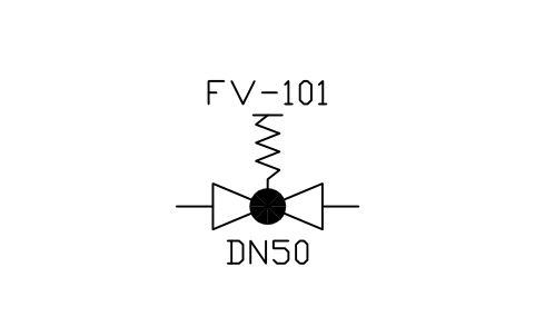 符號 Safety valve, spring, globe 的預覽，圖塊名 PID_SAFETY_GLOBE
