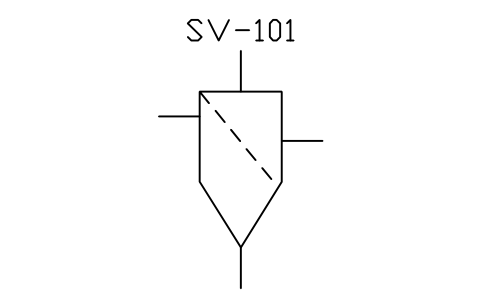 符號 Screening device, sieve (general) 的預覽，圖塊名 PID_SCREEN_GENERAL
