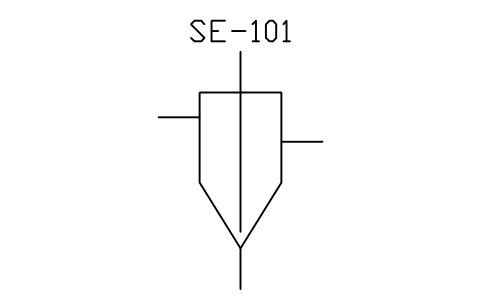 符號 Impact separator 的預覽，圖塊名 PID_SEP_IMPACT