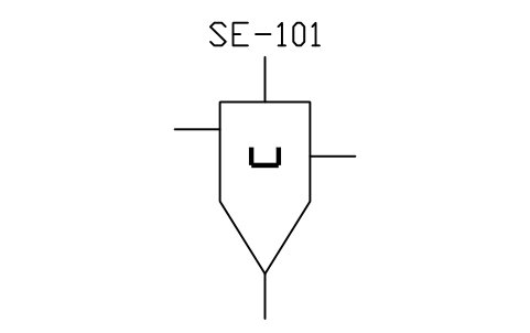 符號 Permanent magnet separator 的預覽，圖塊名 PID_SEP_MAGNET