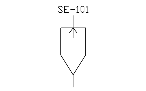 符號 Spray scrubber 的預覽，圖塊名 PID_SEP_SPRAY_SCRUBBER