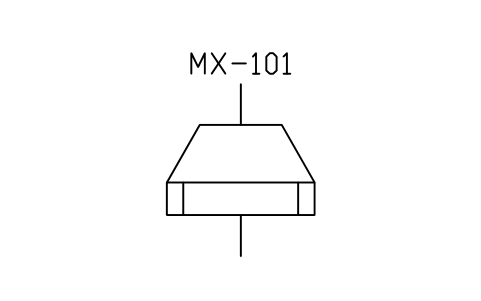 符號 Shaping machine, vertical 的預覽，圖塊名 PID_SHAPING_V