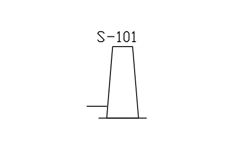 符號 Stack, chimney 的預覽，圖塊名 PID_STACK
