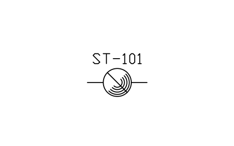 符號 Self-operating release (steam trap) 的預覽，圖塊名 PID_STEAM_TRAP