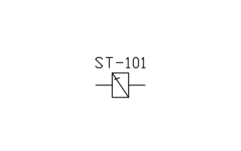 符號 Strainer, cone type 的預覽，圖塊名 PID_STRAINER_CONE