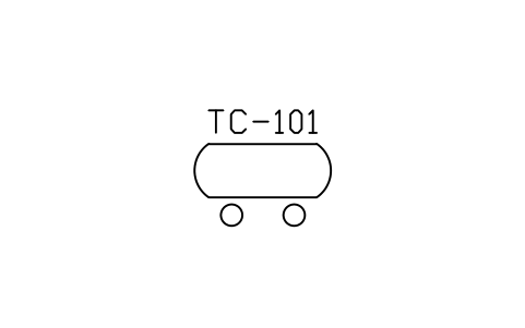 符號 Tank car, tank wagon 的預覽，圖塊名 PID_TANK_CAR