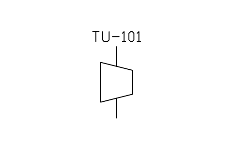 符號 Turbine (general) 的預覽，圖塊名 PID_TURBINE