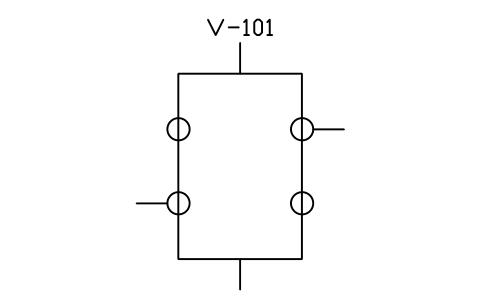符號 Vessel, full-tube coil 的預覽，圖塊名 PID_VESSEL_COIL_FULL
