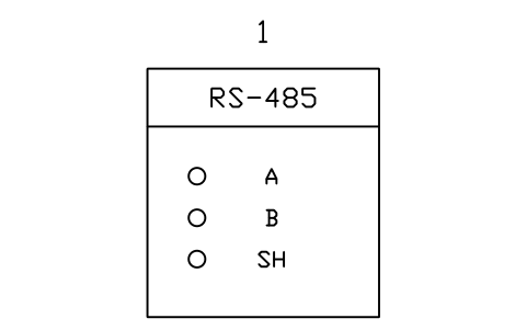 Anteprima del simbolo Communication module, serial RS-485, blocco PLC_MOD_COMM_SERIAL