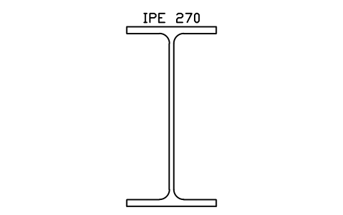 Anteprima del simbolo IPE 270, blocco SEC_IPE270