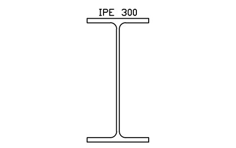 Anteprima del simbolo IPE 300, blocco SEC_IPE300