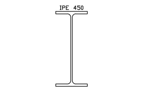 Anteprima del simbolo IPE 450, blocco SEC_IPE450