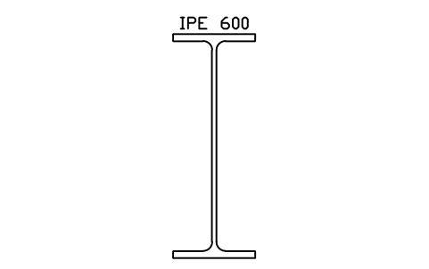Anteprima del simbolo IPE 600, blocco SEC_IPE600