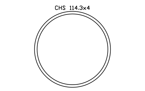 Aperçu du symbole CHS 114.3x4, bloc SEC_CHS114.3X4