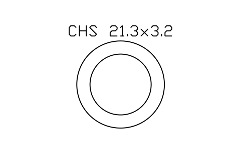 Aperçu du symbole CHS 21.3x3.2, bloc SEC_CHS21.3X3.2
