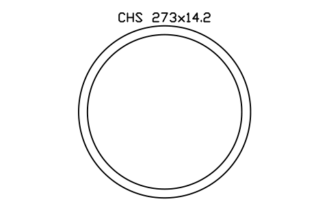 Aperçu du symbole CHS 273x14.2, bloc SEC_CHS273X14.2