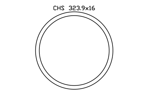 Aperçu du symbole CHS 323.9x16, bloc SEC_CHS323.9X16