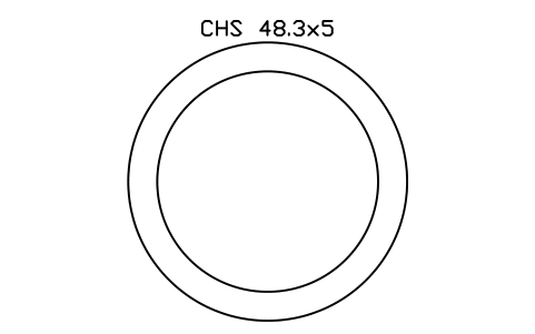 Aperçu du symbole CHS 48.3x5, bloc SEC_CHS48.3X5