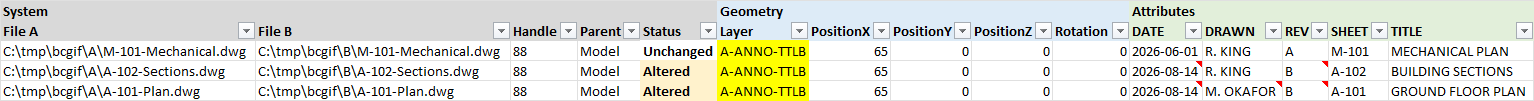 Export to Excel screenshot