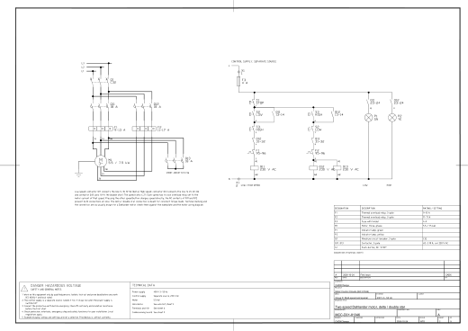 D01 Two-speed Dahlander motor, delta / double star