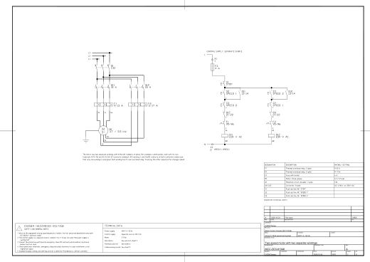 D03 Two-speed motor with two separate windings