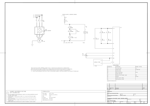 E02 Frequency converter, local / remote control