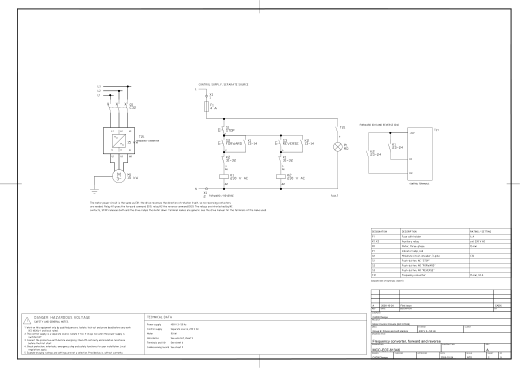 E07 Frequency converter, forward and reverse