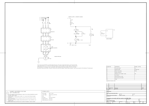 E08 Frequency converter with line reactor and EMC filter
