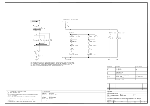 G12 Motorised valve actuator, open and close with limit and torque switches