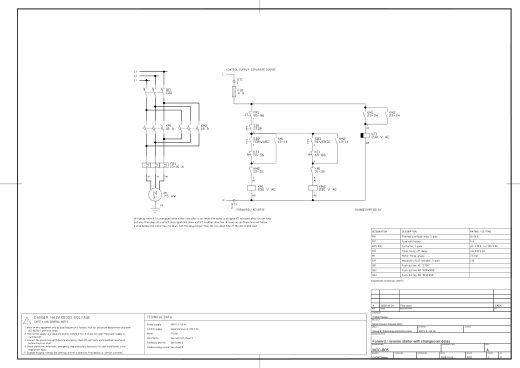 B05 Forward / reverse starter with changeover delay