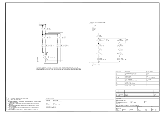 D03 Two-speed motor with two separate windings
