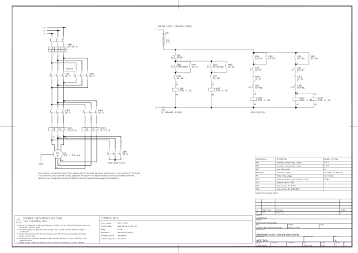 D04 Dahlander motor, forward and reverse