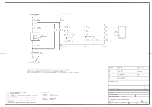 E04 Frequency converter with bypass contactor