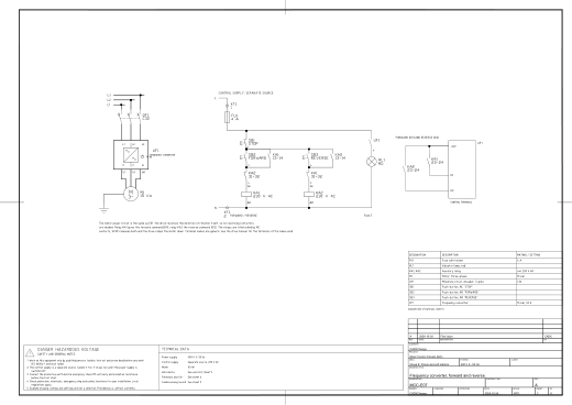E07 Frequency converter, forward and reverse