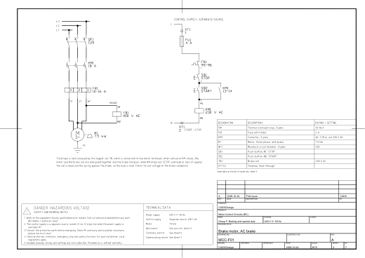 F01 Brake motor, AC brake