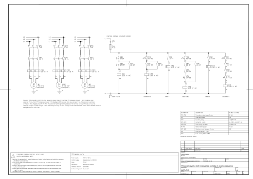 G10 Three conveyors, start in sequence and stop in reverse sequence