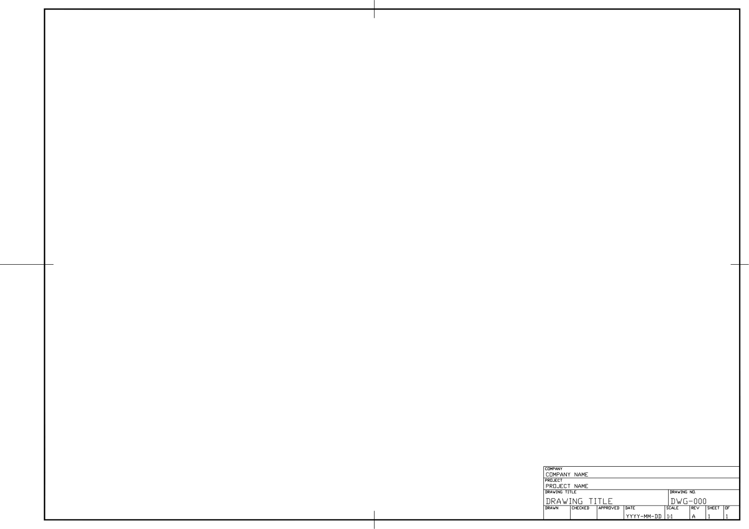 AutoCAD Template (DWT): Free Starter Template, Metric and Imperial