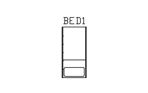 Vorschau des Symbols Bunk bed, Block ARCH_BED_BUNK