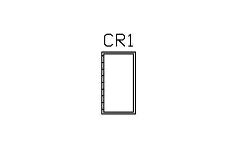 Vorschau des Symbols Cot / crib, Block ARCH_CRIB