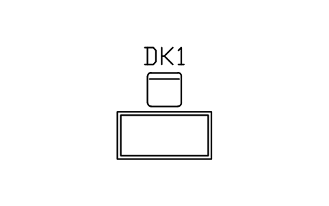 Vorschau des Symbols Desk with chair, Block ARCH_DESK