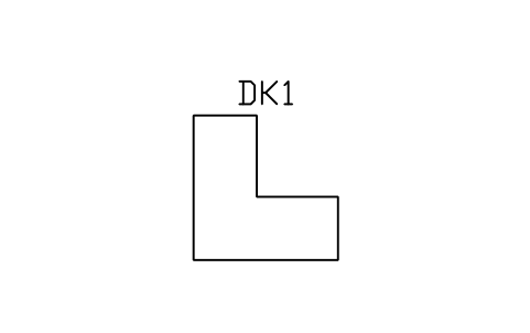 Vorschau des Symbols Desk, L-shaped, Block ARCH_DESK_L