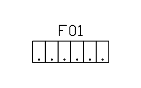 Vorschau des Symbols Lockers, row of six, Block ARCH_LOCKERS_6
