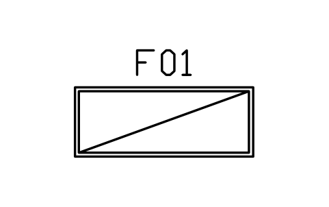 Vorschau des Symbols Display counter, glass 1800, Block ARCH_WORK_DISPLAY_COUNTER