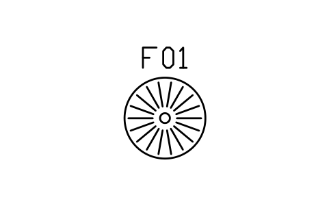 Vorschau des Symbols Clothes rail, round, Block ARCH_WORK_RAIL_ROUND