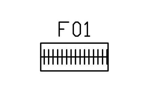 Vorschau des Symbols Clothes rail, straight 1200, Block ARCH_WORK_RAIL_STRAIGHT