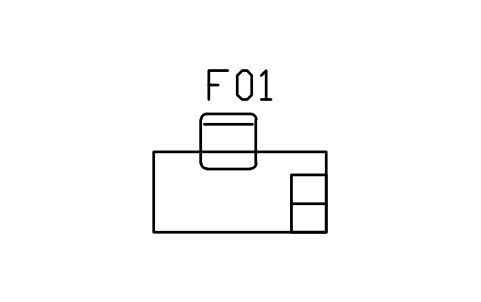 Vorschau des Symbols Teacher's desk with chair, Block ARCH_WORK_TEACHER_DESK